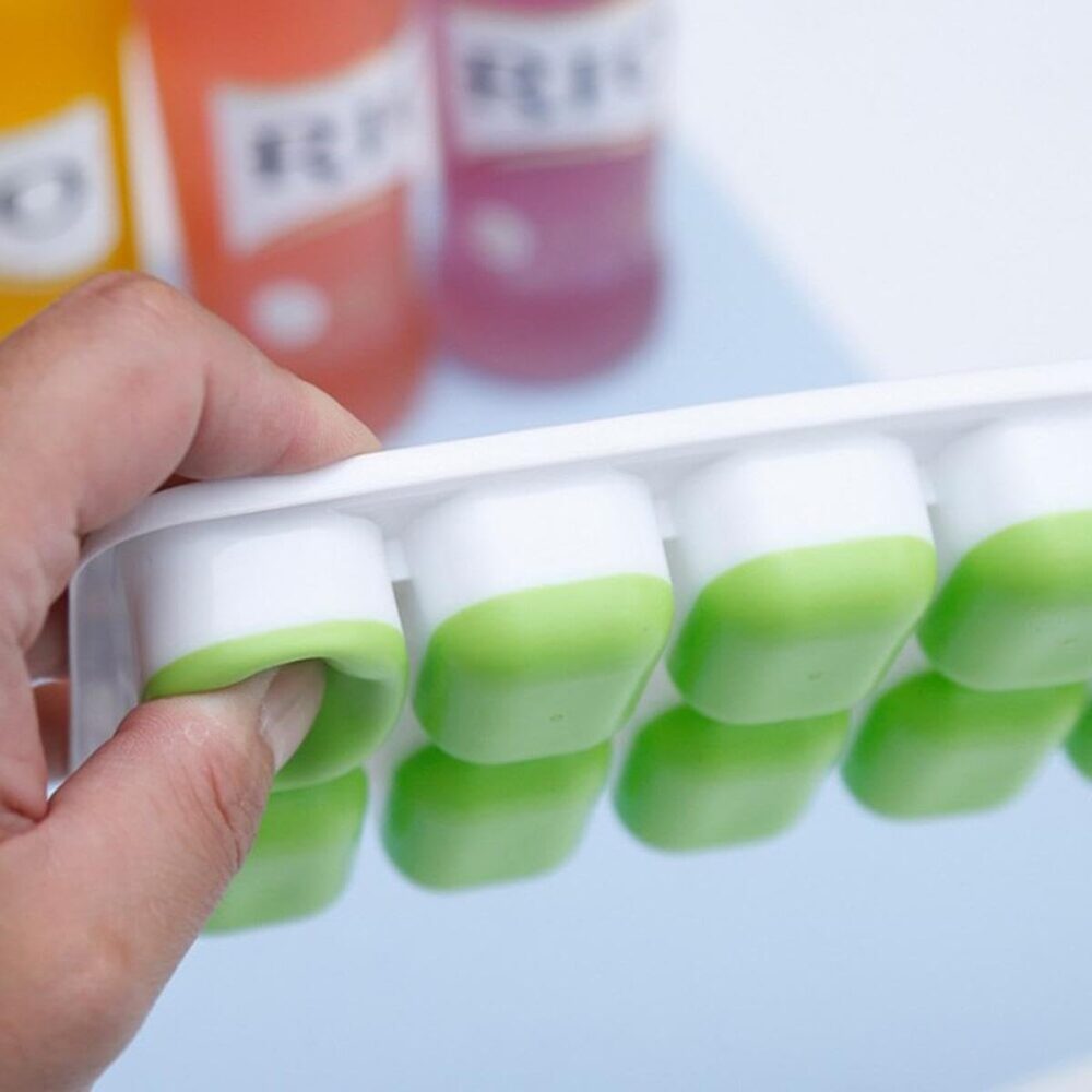 Kit 2 Formas de Gelo em Silicone com Tampa Rígida – Fácil de... - Image 2