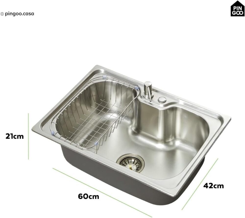 Cuba para Cozinha Pia Inox com Acessórios Carajás e Torneira... - Image 5