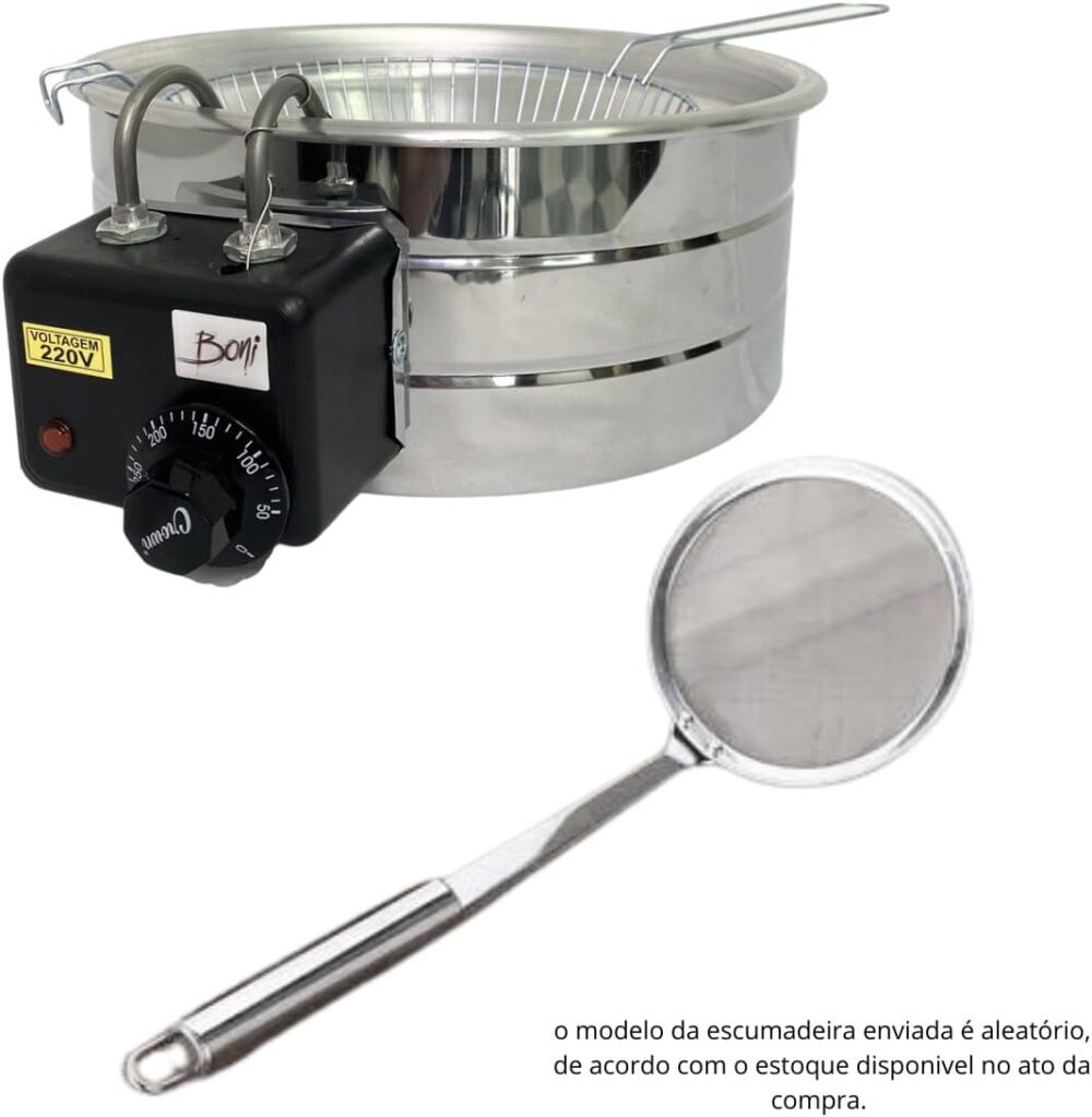 Fritadeira Elétrica Industrial Tacho 3,5L + Escumadeira Inox... | É bom mesmo? Descubra antes de comprar - Image 7