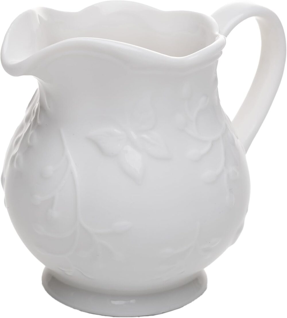 LYOR - Leiteira New Bone Butterfly Flower 250ml Branca Porce...
