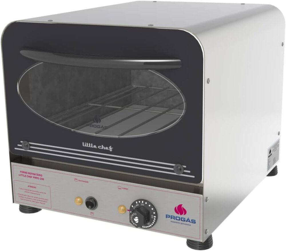 Forno Compacto Elétrico Refratário PRPE-200 Inox Progás 220V