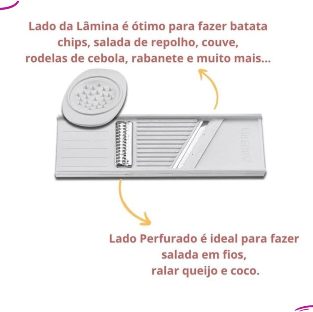 Cortador Fatiador Ralador De Legumes Dupla Face Keita Mandol... - Image 2