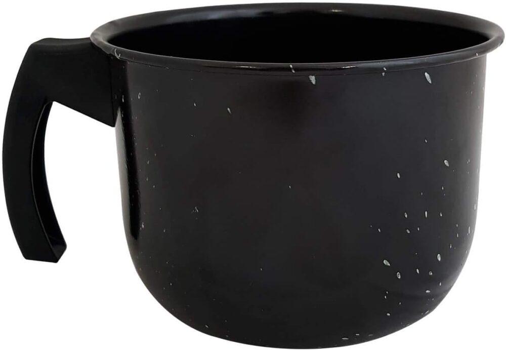 Leiteira Caneca Esmaltada Jarra Para Leite Granitada 1,8L