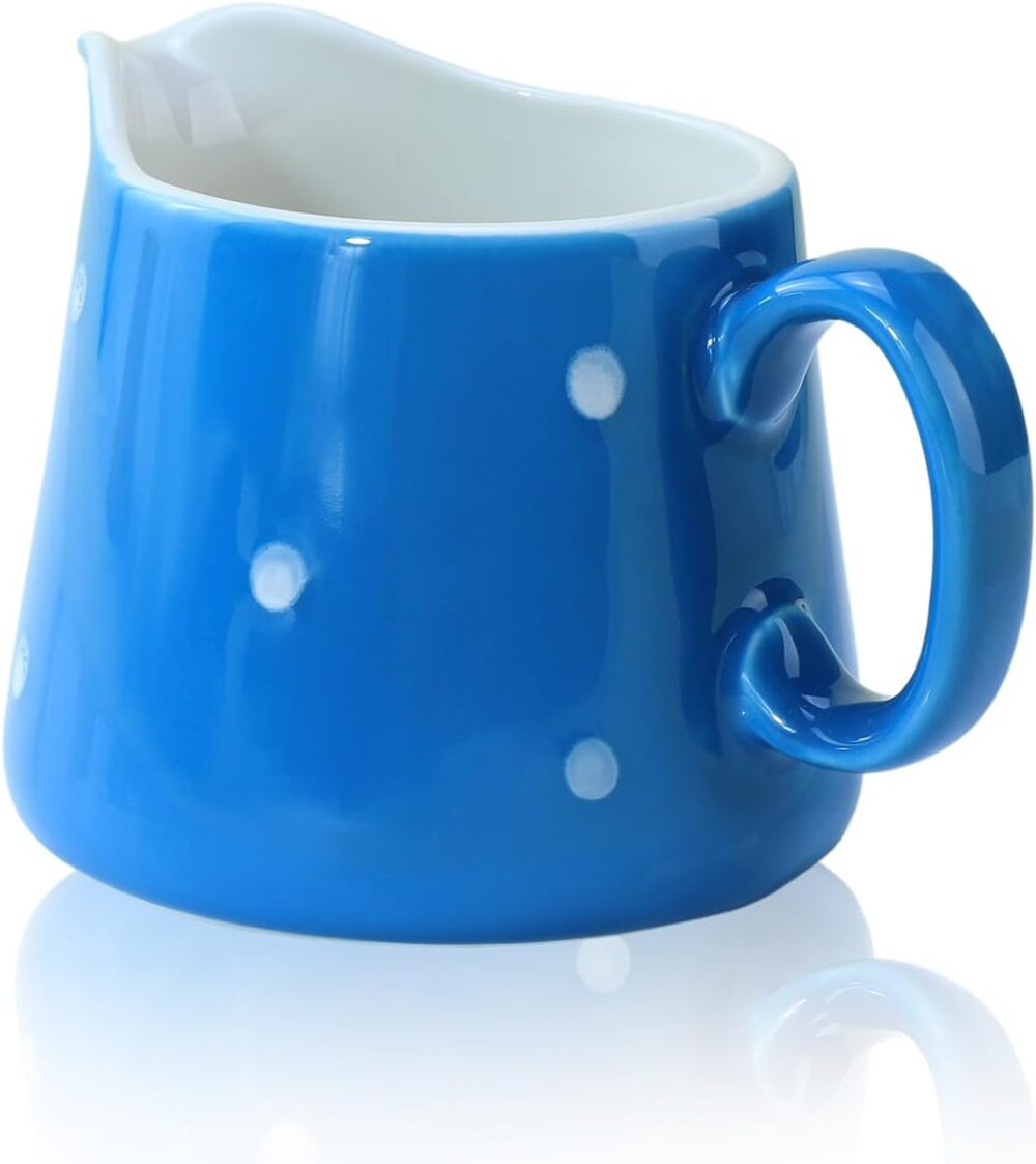 CHOOLD Creme de cerâmica de bolinhas com alça, jarra de café... - Image 2