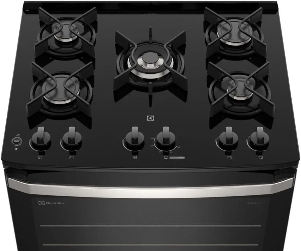 Fogão 5 bocas Electrolux Preto Efficient Mesa de Vidro, Perf... - Image 5