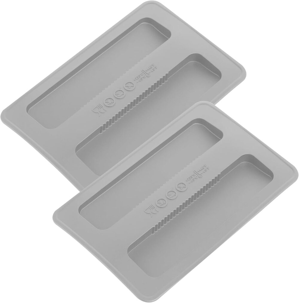 Psyqtsuary - Capa de silicone para torradeira, 2 peças, cinz...