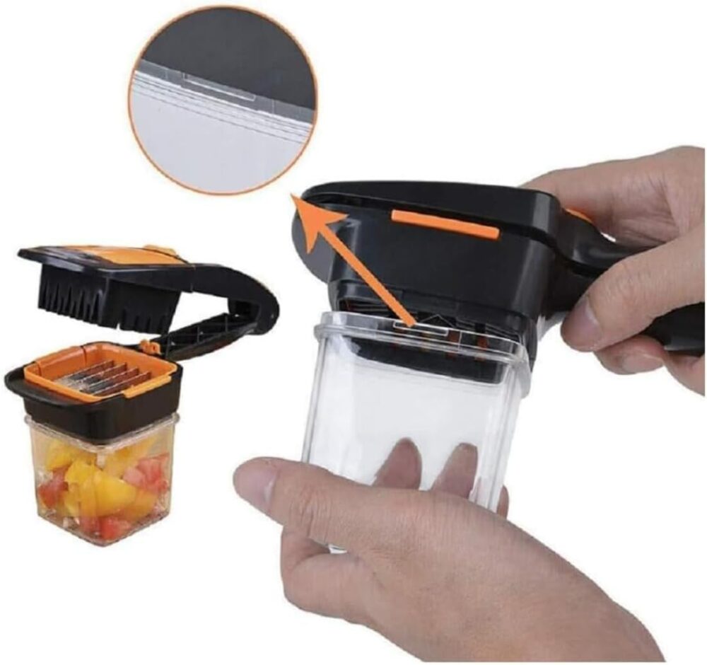 Cortador Compacto de Legumes Verduras e Frutas Fatiador Mult... - Image 8