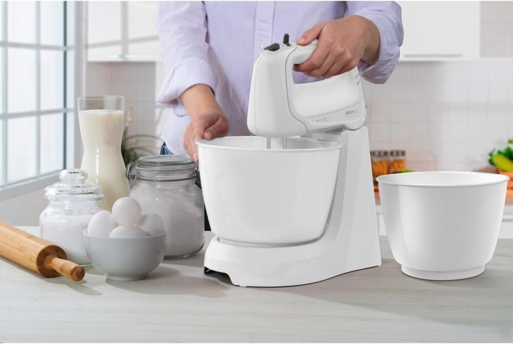 Batedeira Arno Mini Chef Portátil 400W com 2 Tigelas de 4 Li... - Image 5