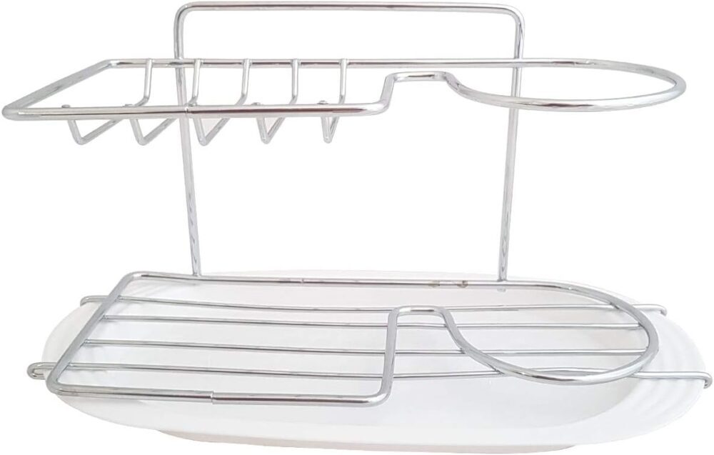 Suporte Para Detergente Esponja Sabão Cromado Pia Cozinha - Image 3