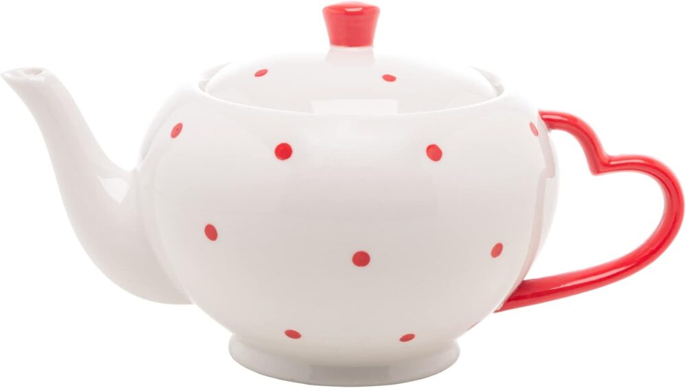Bule de Chá de Porcelana Petit Pois 700ml - Wolff