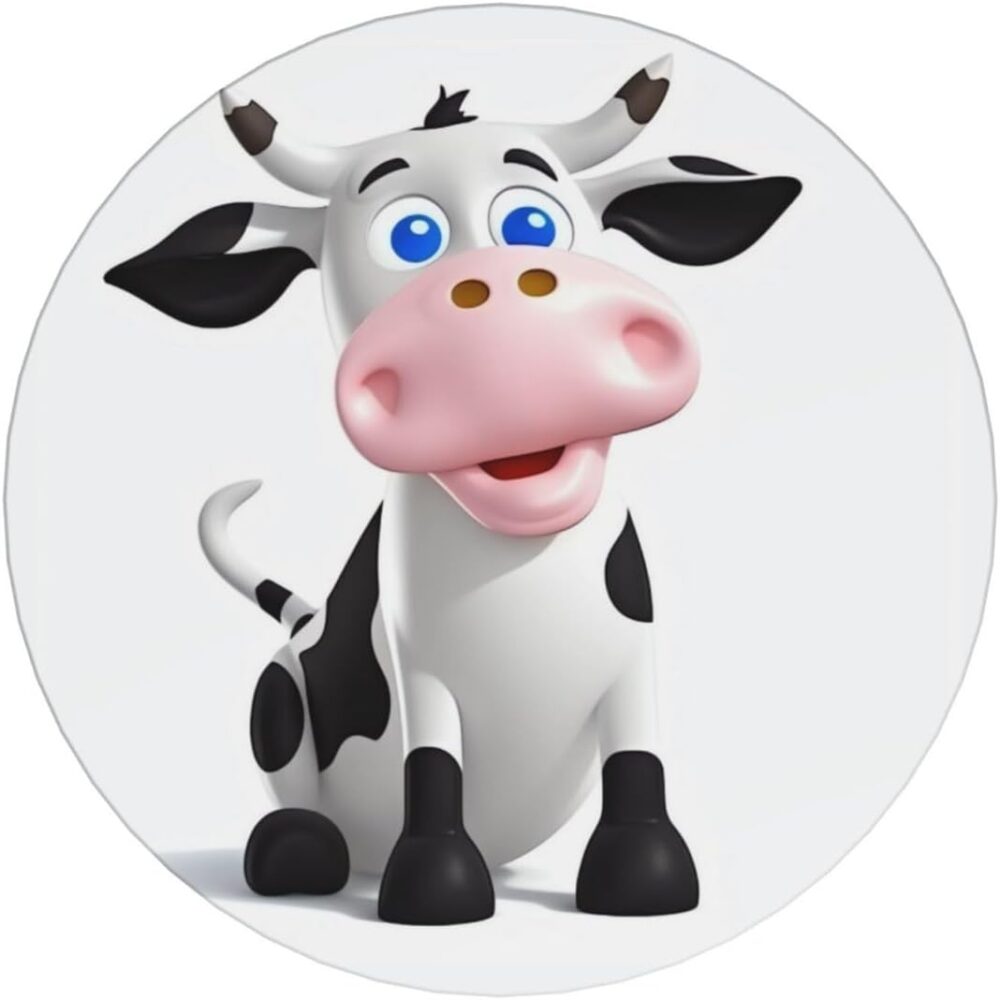 Porta-copos de desenho animado com estampa de vaca leiteira ... - Image 9