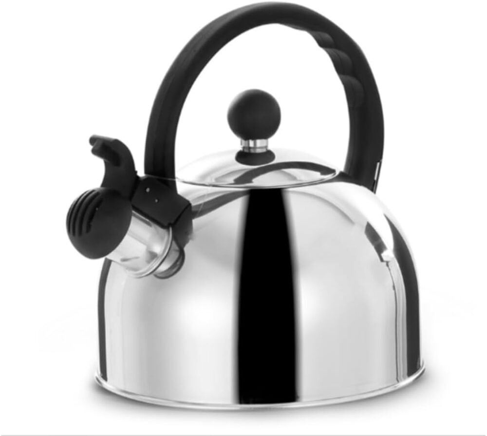Chaleira Inox com Apito para Fogão Gás Elétrico e Indução Fe...