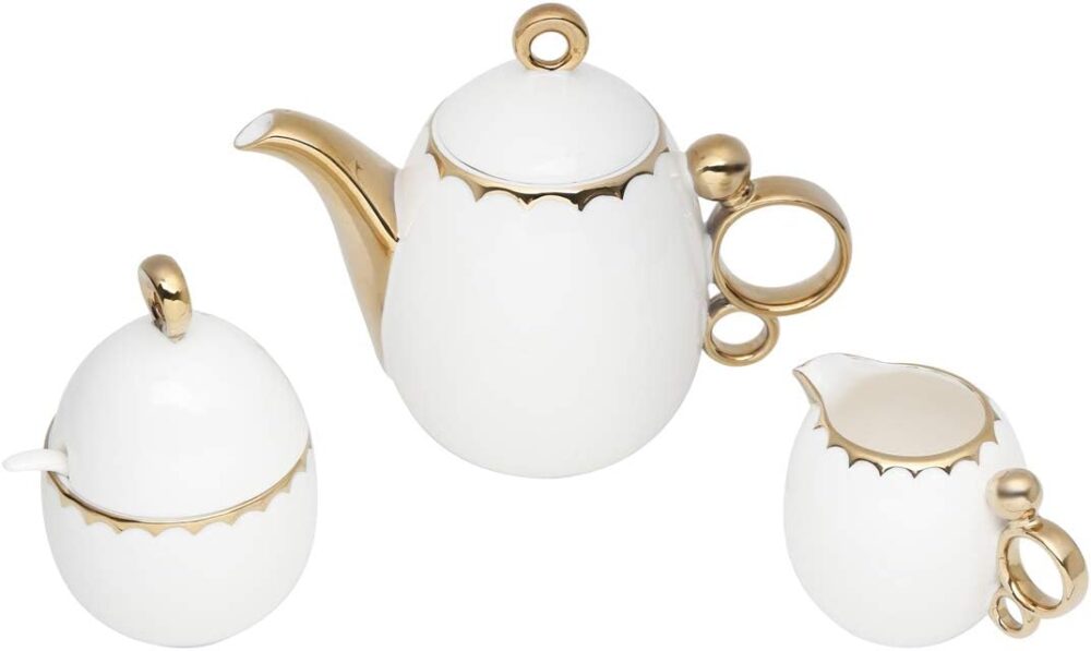 Conjunto 3 Peças para Chá de Porcelana EGG - Wolff - Image 3