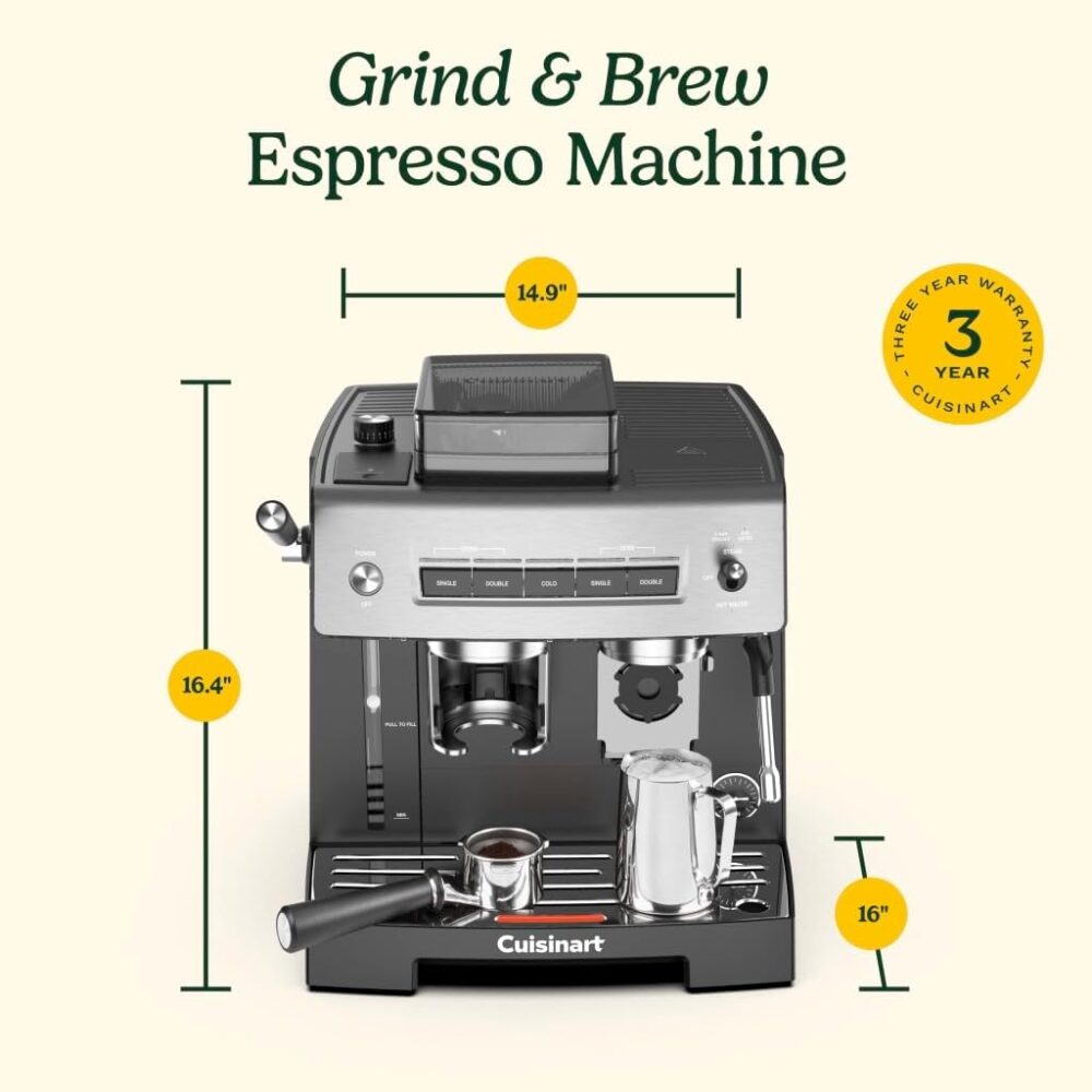 Cuisinart Máquina de café expresso Espresso Bar Grind & Bre... - Image 9
