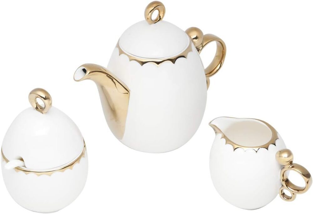Conjunto 3 Peças para Chá de Porcelana EGG - Wolff - Image 4