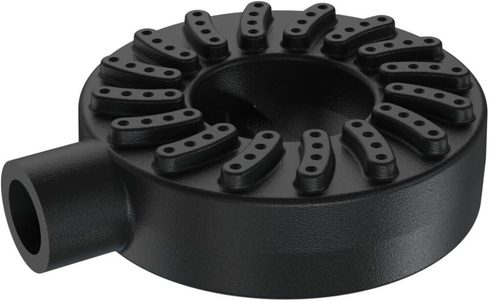 Queimador Alta Pressão Chuveiro Fogão Industrial Ferro 11cm