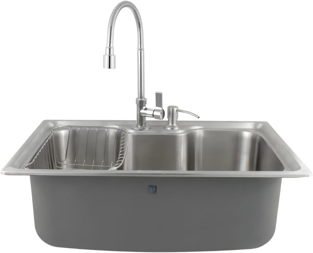 Cuba Gourmet Cozinha Aço Inox 304 60x42cm + Torneira Cromada...