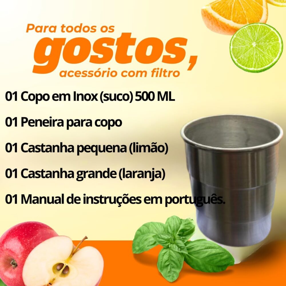 Espremedor Industrial Profissional Extrator em Inox Anti-Res... - Image 4