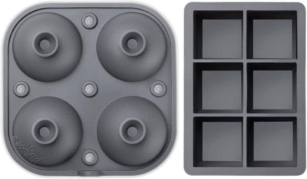 Samuelworld Bandejas de gelo grandes de silicone premium, cu... - Image 2