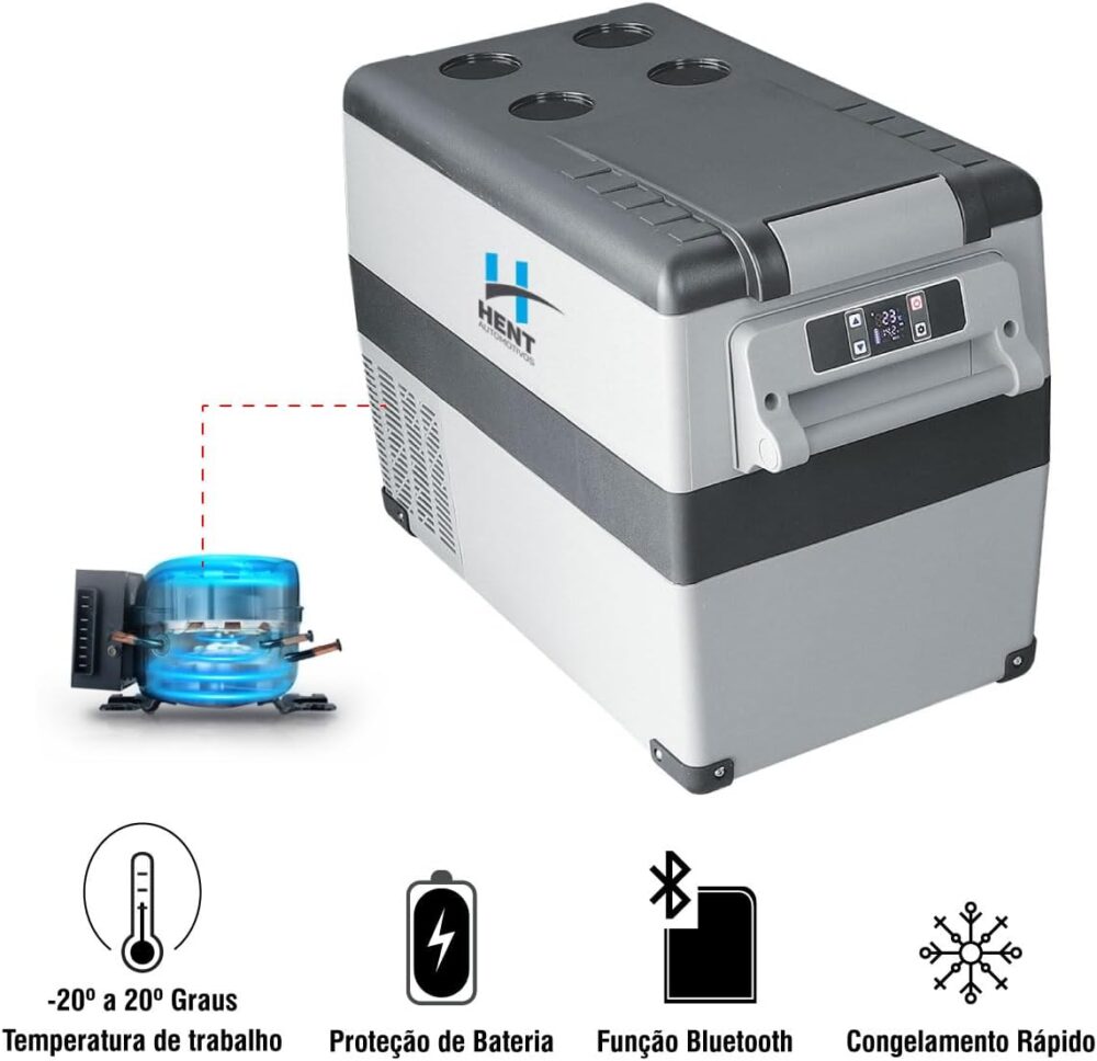 Geladeira Portátil HenT 42 Litros Quadrivolt 12v/24v/127v/22... - Image 2