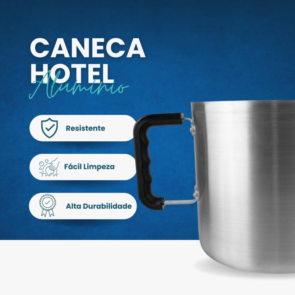 Caneca Grande Canecão Hotel Leiteira Caneco Nº 22 Alumínio C... - Image 2
