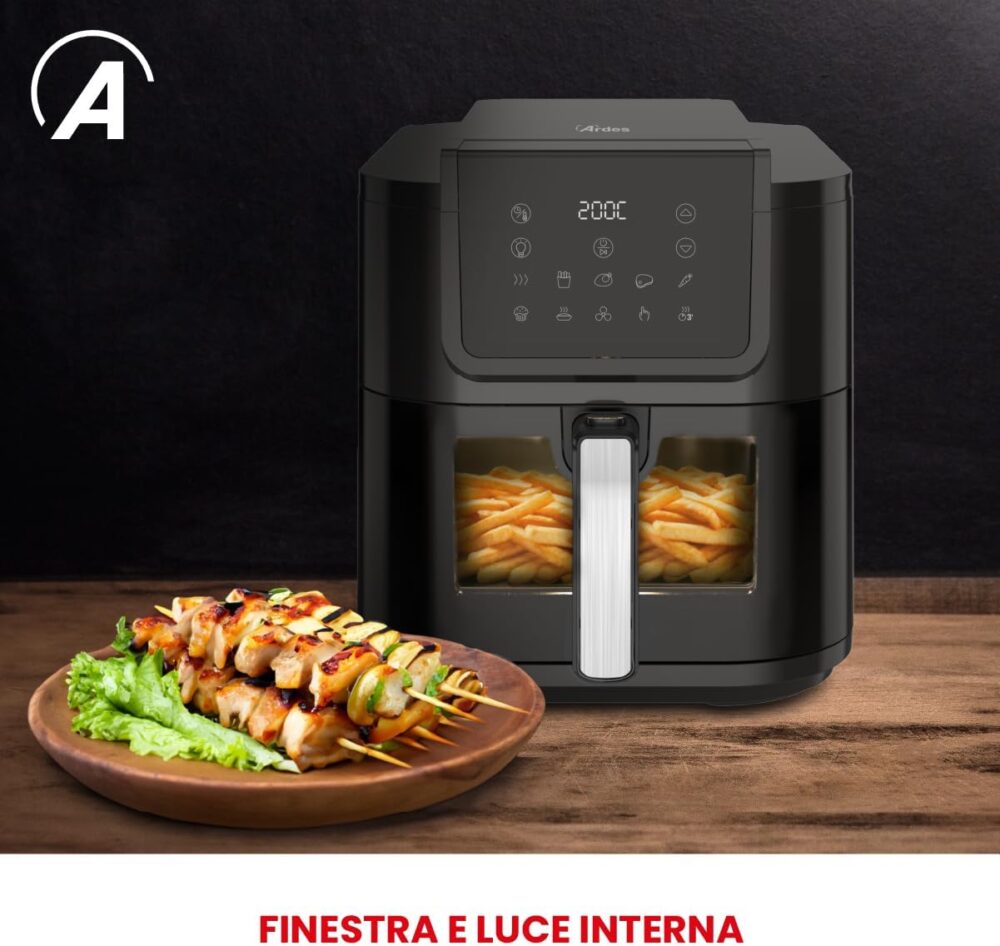 ARDES - ARFRYA08LV Friggitrice Ad Aria 8 litros extra profon... | É bom mesmo? Descubra antes de comprar - Image 5