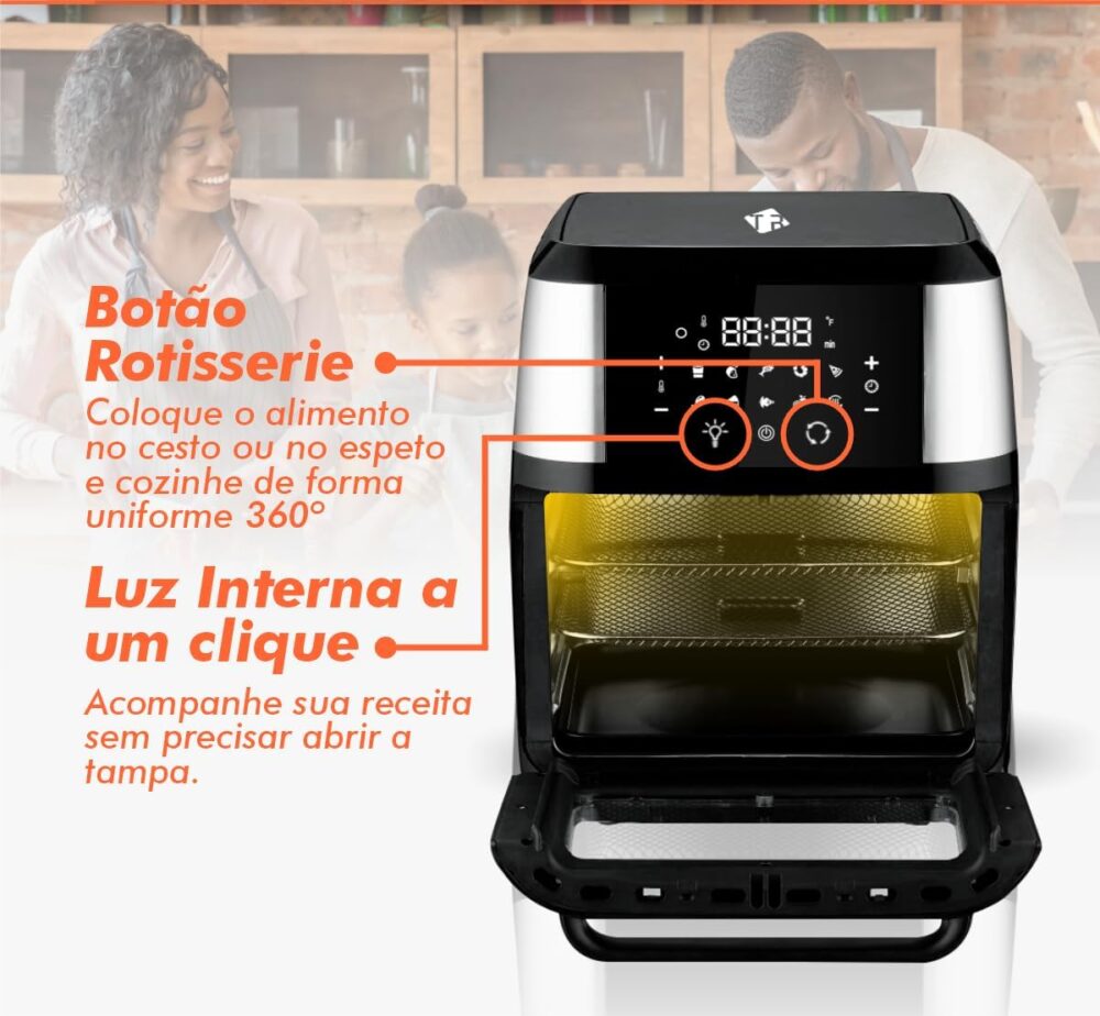 Fritadeira Forno Airfryer 12 L Oven Fry 4 em 1 Tronos - 127v | É bom mesmo? Descubra antes de comprar - Image 6