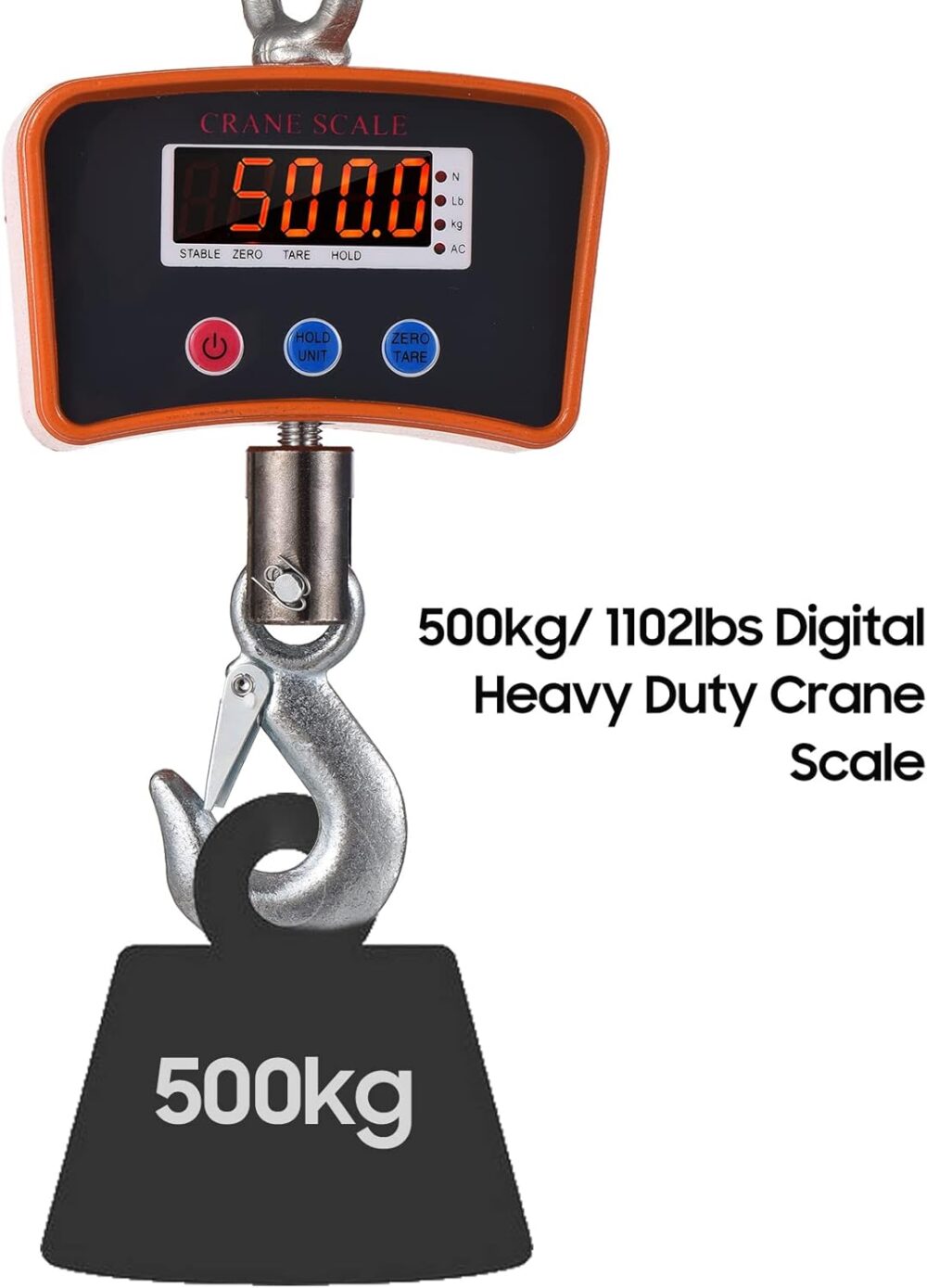 Tomshin Balança suspensa digital LED de 500kg / 1102lbs Bala... - Image 5