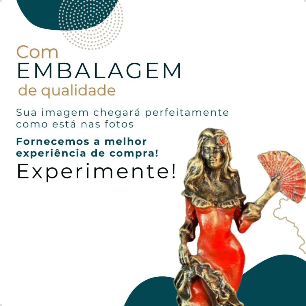Imagem Maria Padilha Vermelha Estatua em Resina 24 cm - Image 4