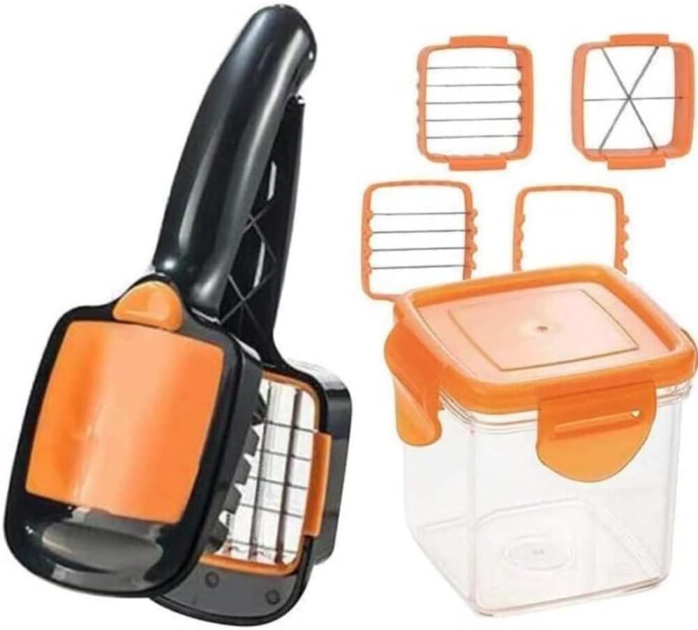 Cortador Compacto de Legumes Verduras e Frutas Fatiador Mult... - Image 9