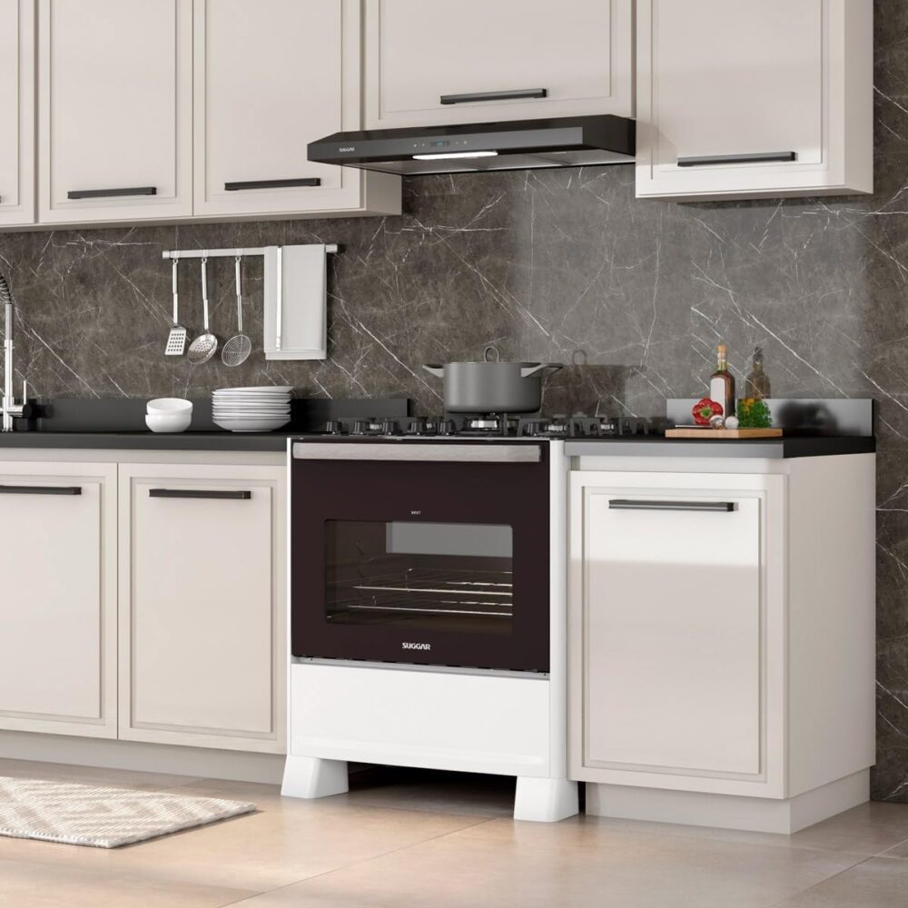 SUGGAR FOGÃO BEST GLASS BRANCO MESA DE VIDRO 5 BOCAS TRIPLA ... - Image 3