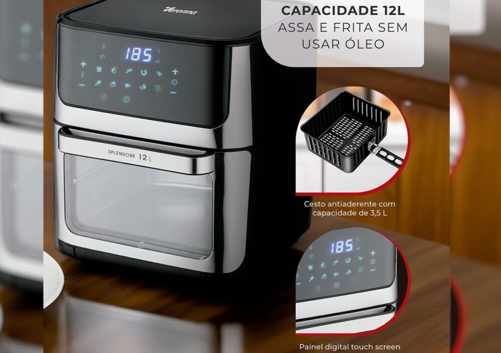 Fritadeira Air Fryer Oven Veronna Splendore Vaf1800d 4 Em 1 ... | É bom mesmo? Descubra antes de comprar - Image 9