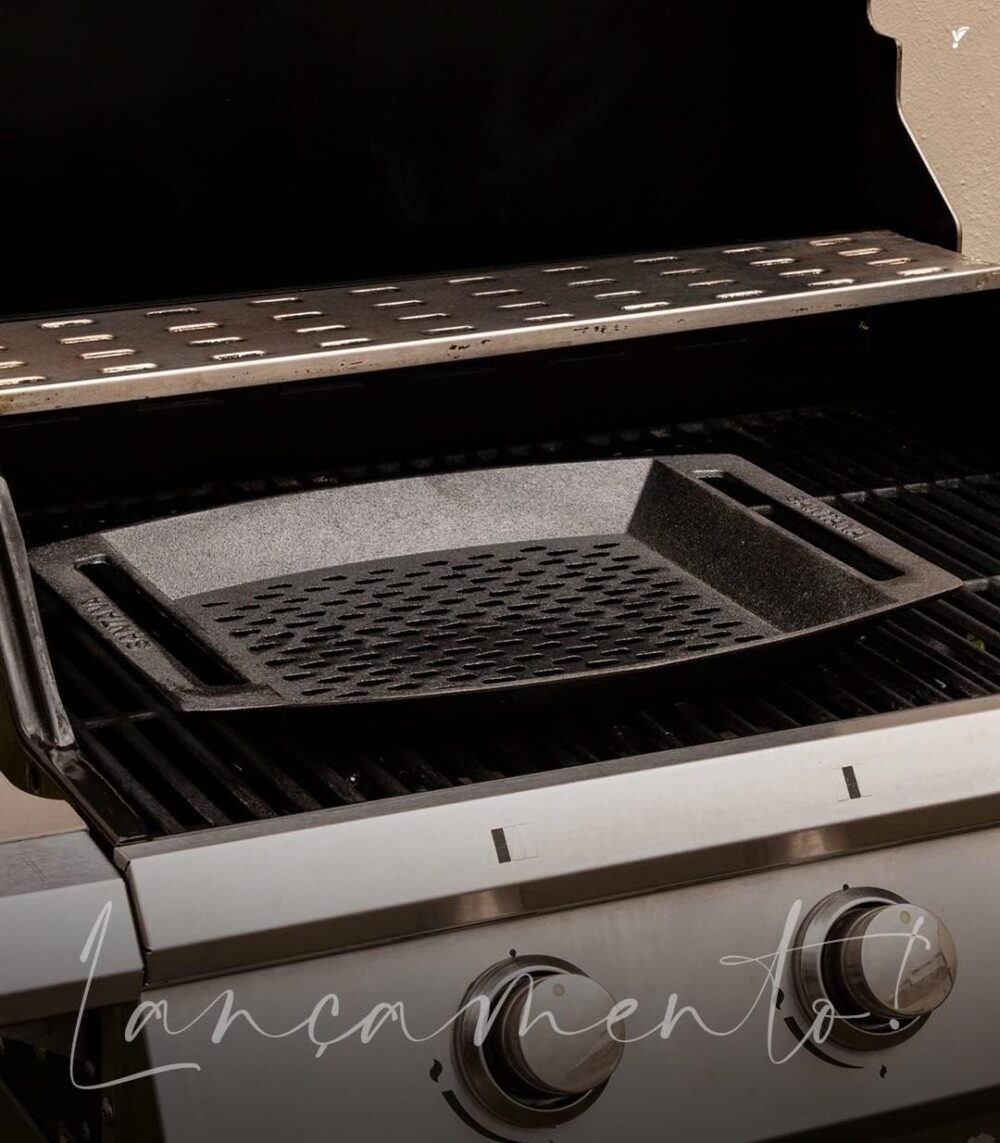 Assadeira Grill Para Grelhados Em Ferro Fundido Santana - Image 6