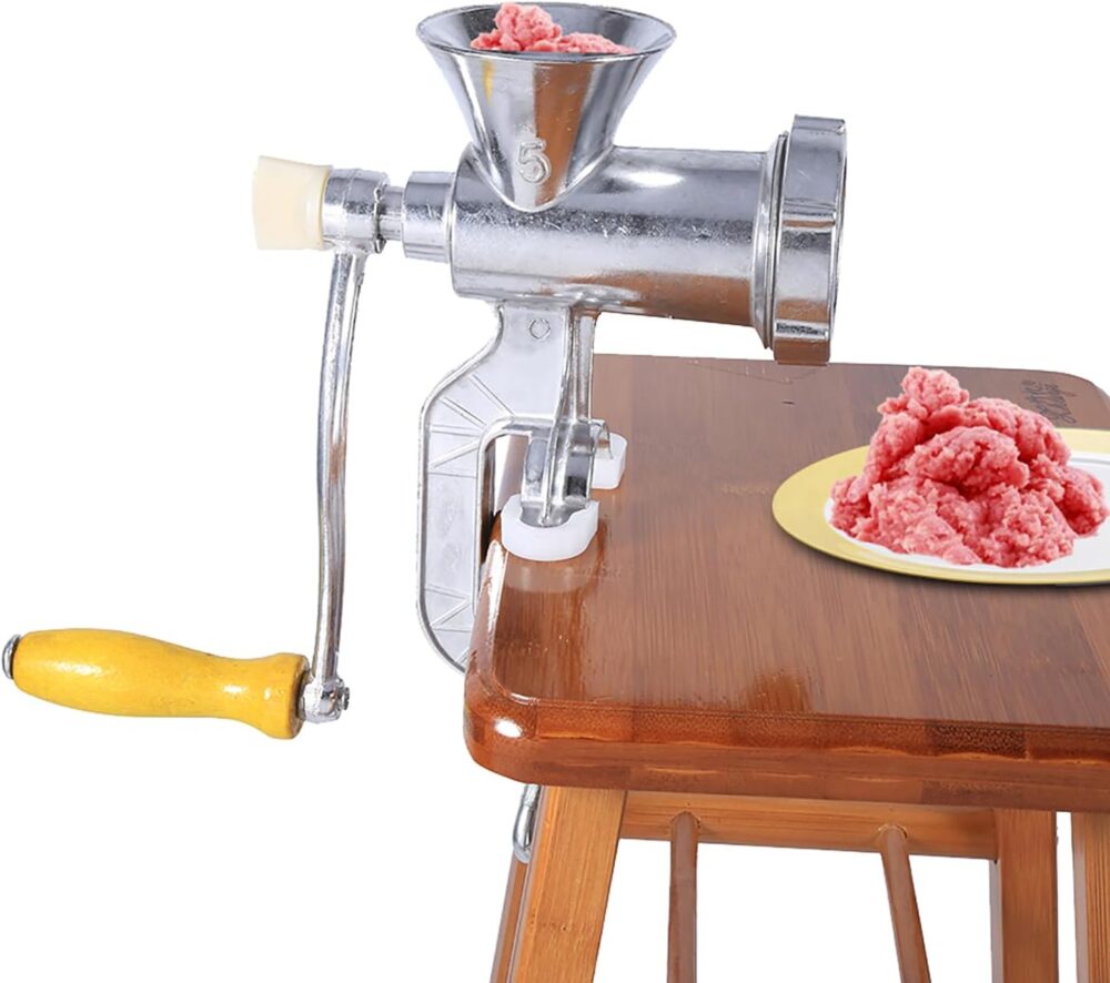 Moedor de carne, liga de alumínio, uso manual, moedor de car... - Image 5