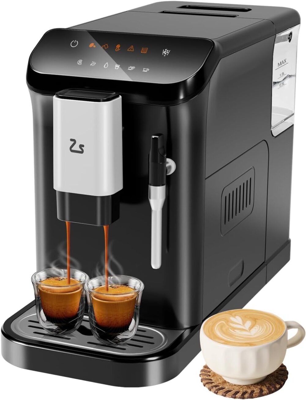Zstar Máquina de café expresso totalmente automática com esp...