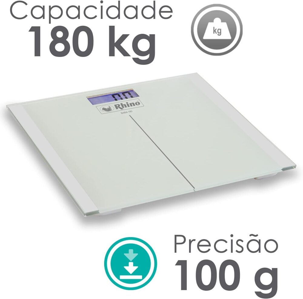 Balança digital de banheiro para peso corporal Rhino BABA-18... - Image 3
