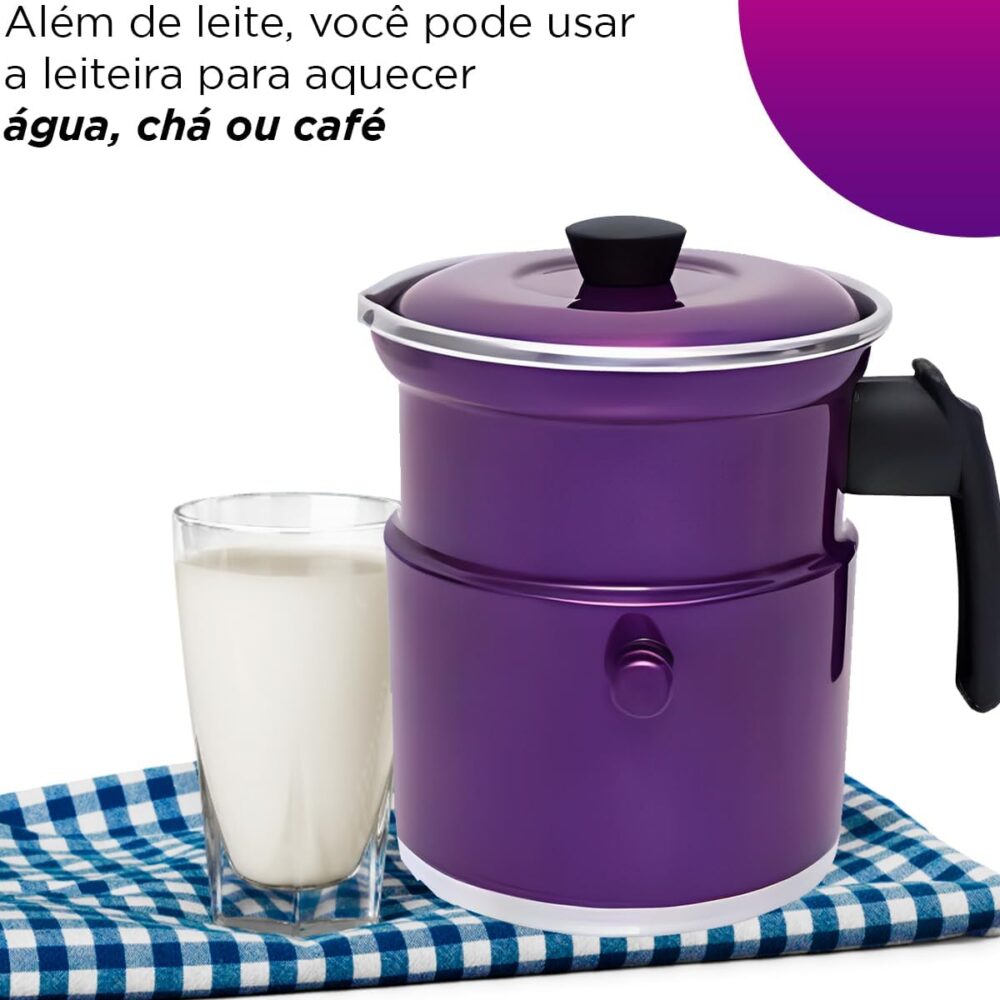 Leiteira Térmica Fervedor Com Apito 1,5 Litros Em Alumínio C... - Image 4