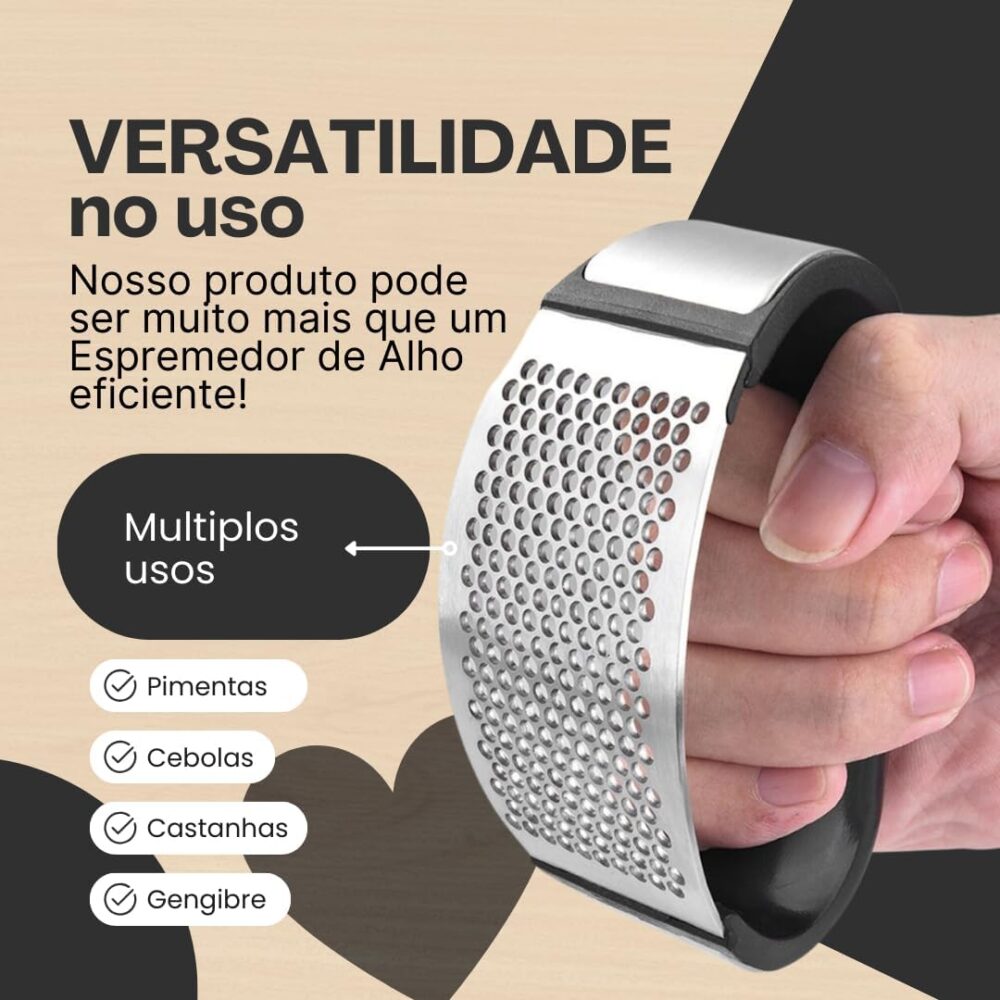 Espremedor, Ralador, Amassador e Triturador de Alho e Cebola... - Image 3