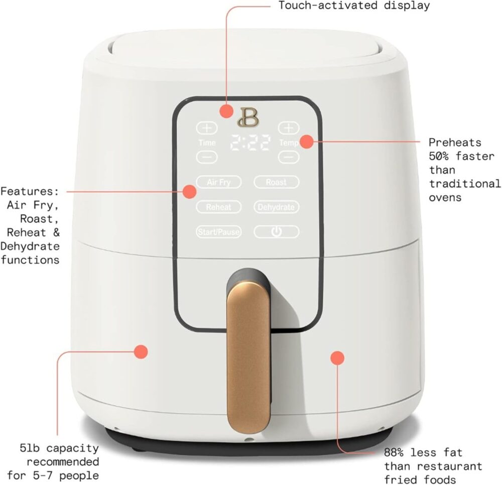 WAKAIP Fritadeira a ar com tela sensível ao toque, cobertura... | É bom mesmo? Descubra antes de comprar - Image 6