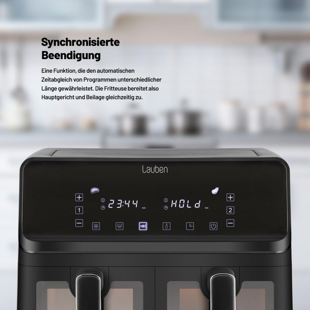 Lauben DualZone® Heißluftfritteuse 8000BC Air Fryer mit zwei... | É bom mesmo? Descubra antes de comprar - Image 3