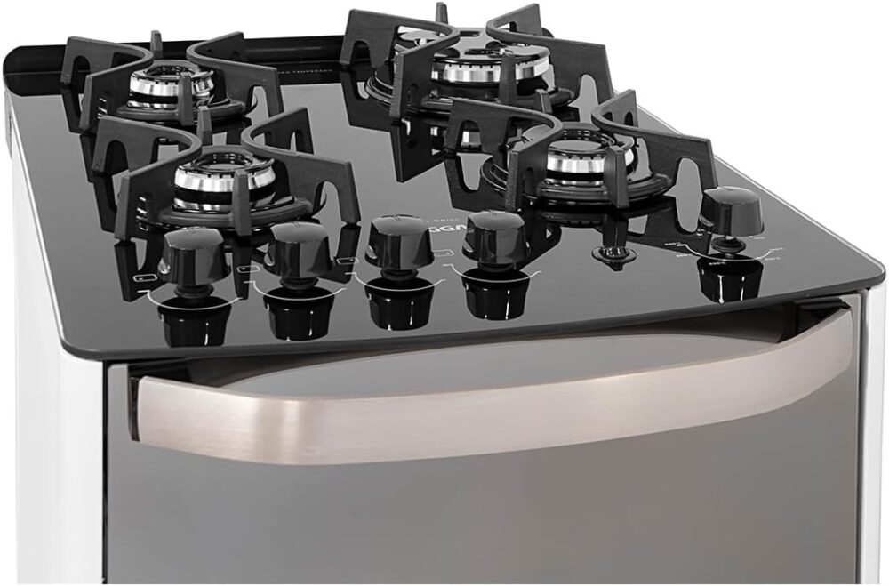 SUGGAR FOGÃO MASTER GRILL BRANCO MESA DE VIDRO 4 BOCAS TRIPL... - Image 7