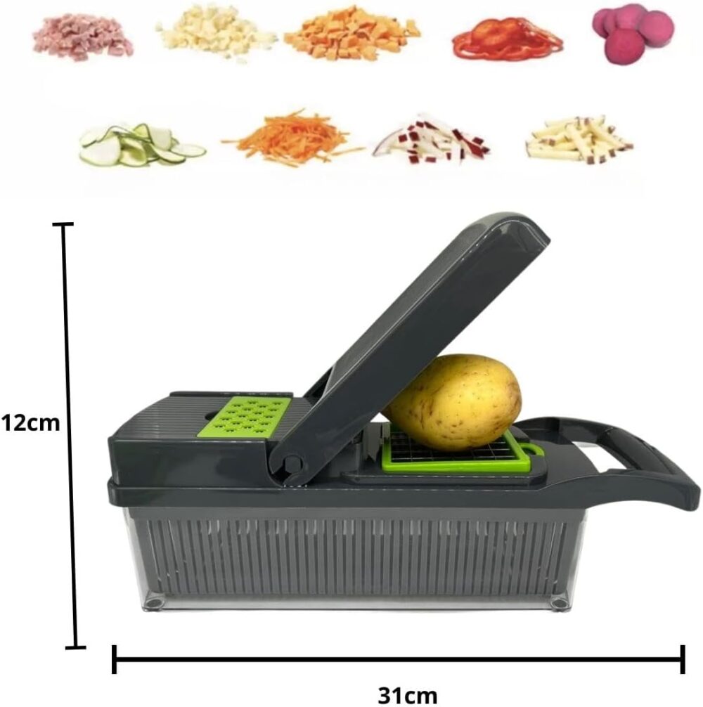Cortador Fatiador de Legumes Picador de Frutas Lamina Aço In... - Image 3
