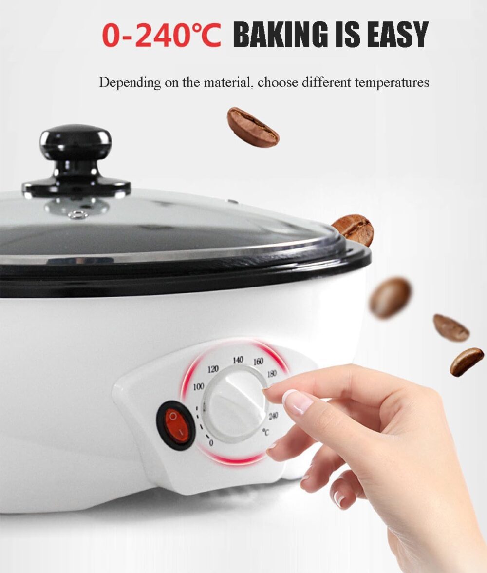 Home Coffee Roaster, Torrador elétrico pequeno de grãos de c... - Image 4