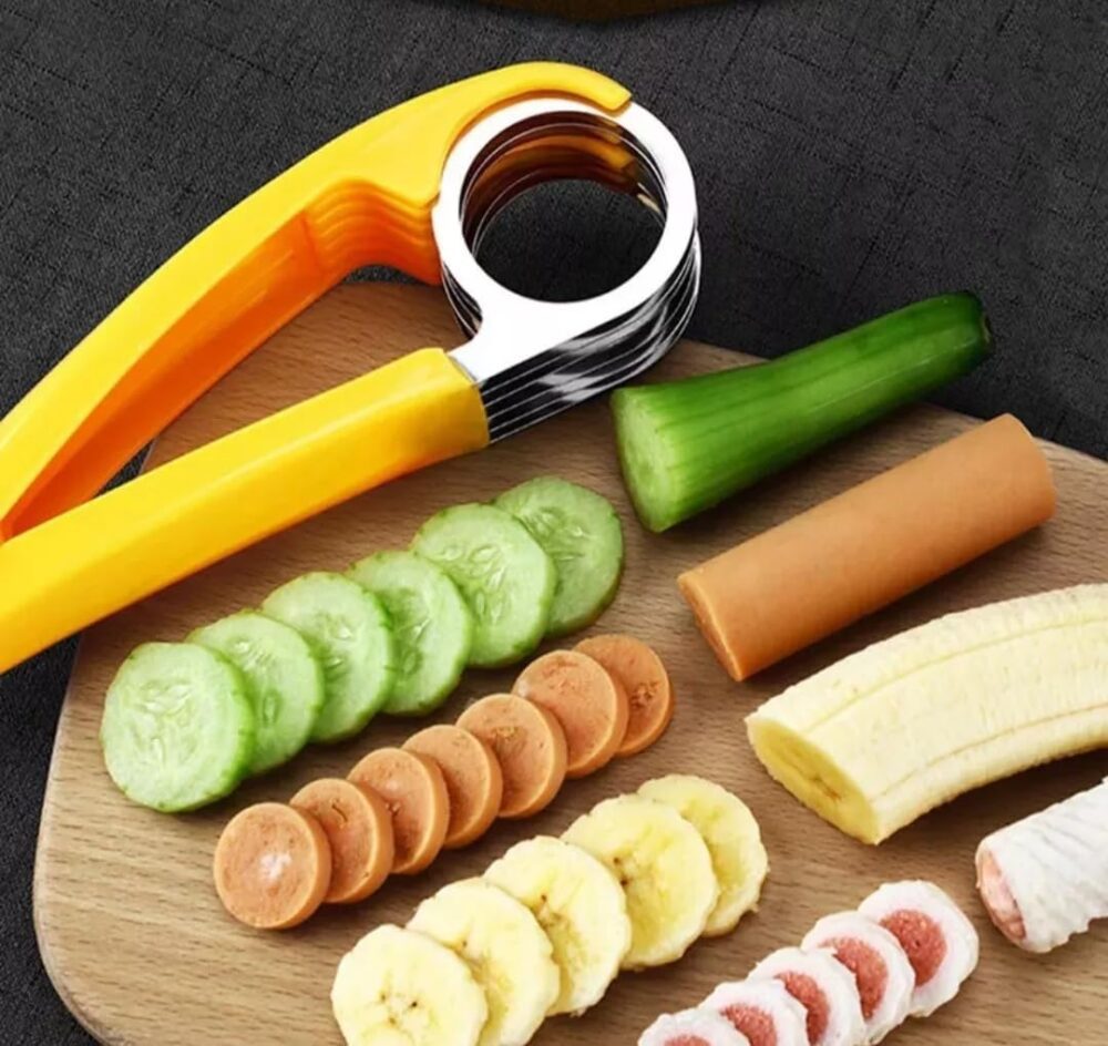 Cortador Manual Legumes, Frutas, Bananas E Linguiças