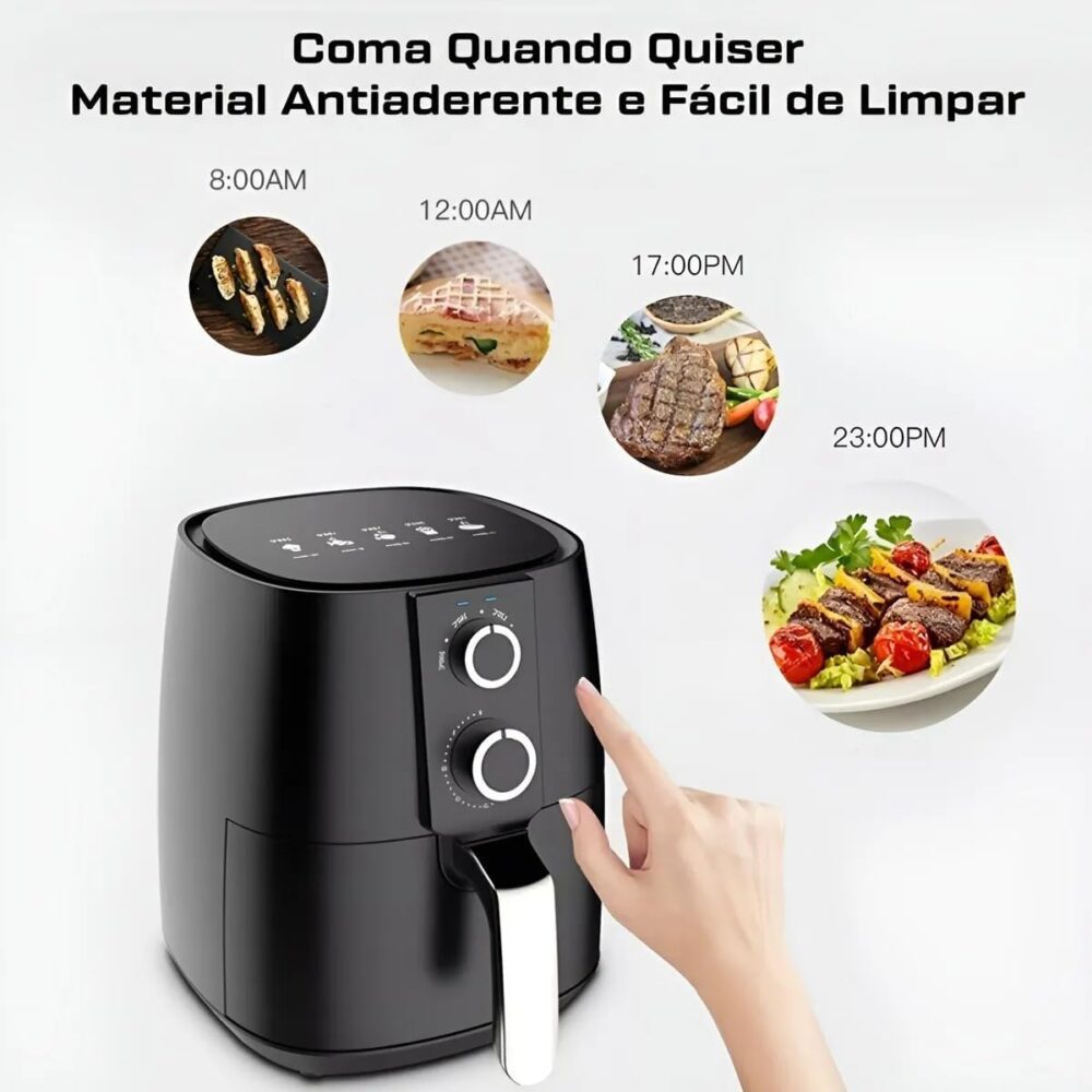 Fritadeira Elétrica Air Fryer 3,8L 1550W Antiaderente com Co... | É bom mesmo? Descubra antes de comprar - Image 7