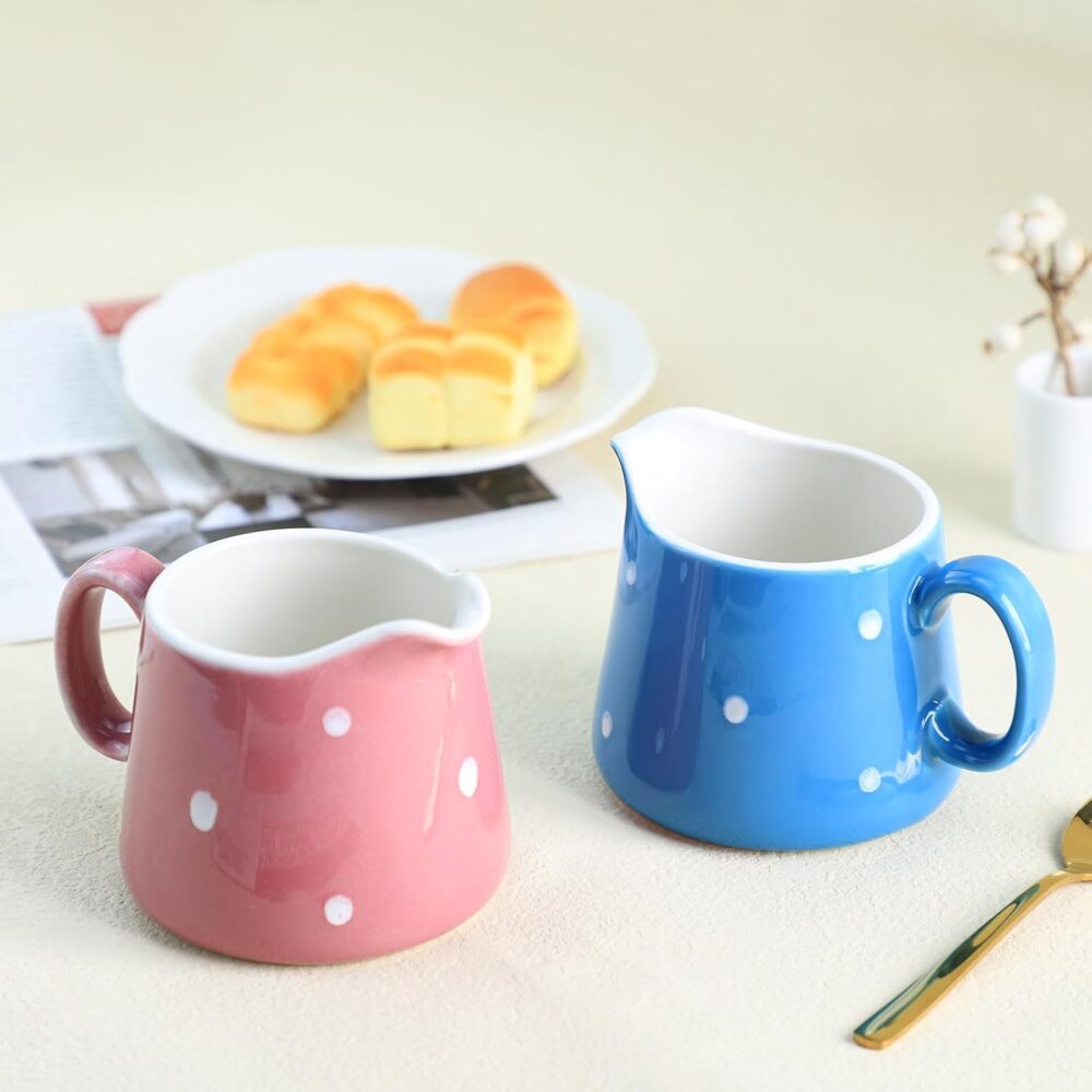 CHOOLD Creme de cerâmica de bolinhas com alça, jarra de café... - Image 7