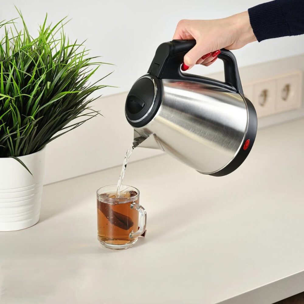 Chaleira Elétrica Inox 1,8L 110V Térmica Café Chá Água Quent... - Image 6
