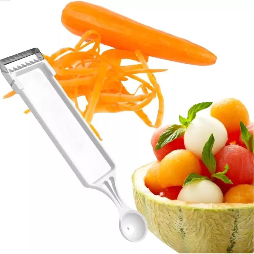 Kit Cortador Descascador Ralador Boleador 4 em 1 com Proteto... - Image 7