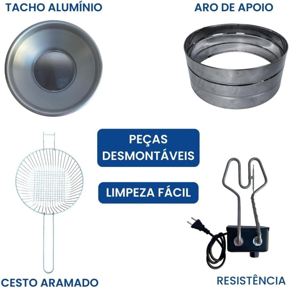 Fritadeira Elétrica Industrial 5 Litros Tacho Redondo (110) | É bom mesmo? Descubra antes de comprar - Image 3