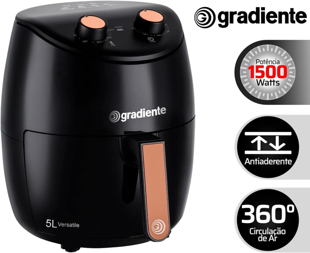 Fritadeira Elétrica Airfryer Sem Óleo Gradiente 5,0l Cesto R... | É bom mesmo? Descubra antes de comprar - Image 2